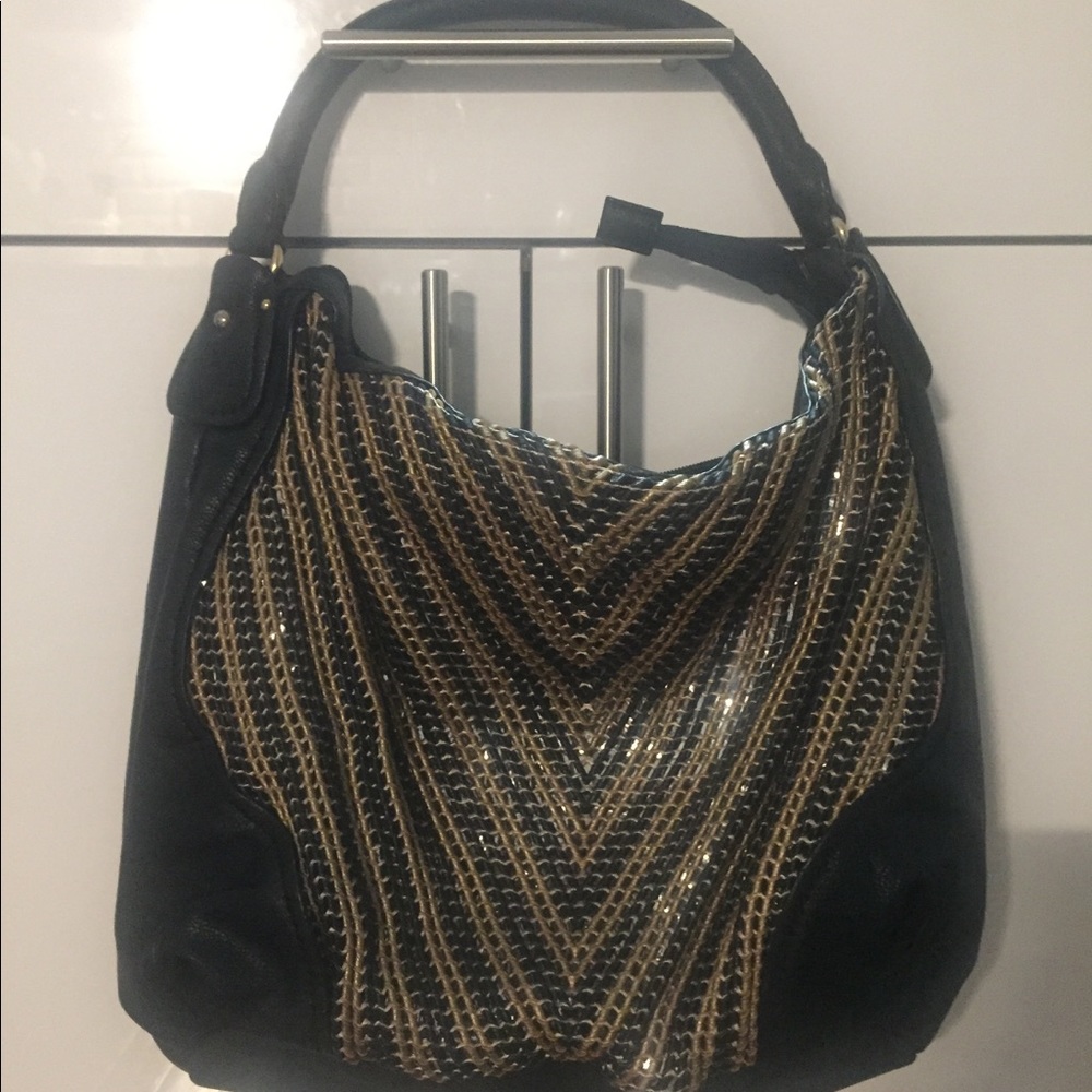 Big Buddha faux leather large hobo bag, like new.